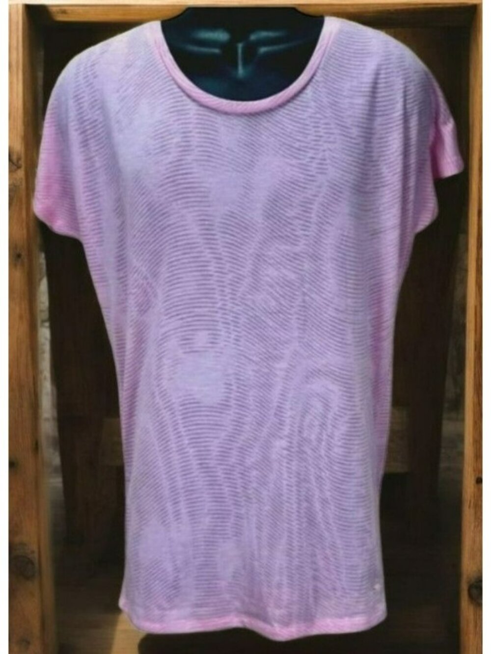 Nike Dri-Fit Loose Fit Pink Sheer Tshirt Small